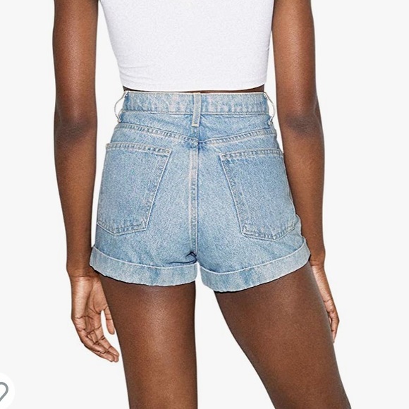 Stone wash American apparel jean shorts - Picture 2 of 9